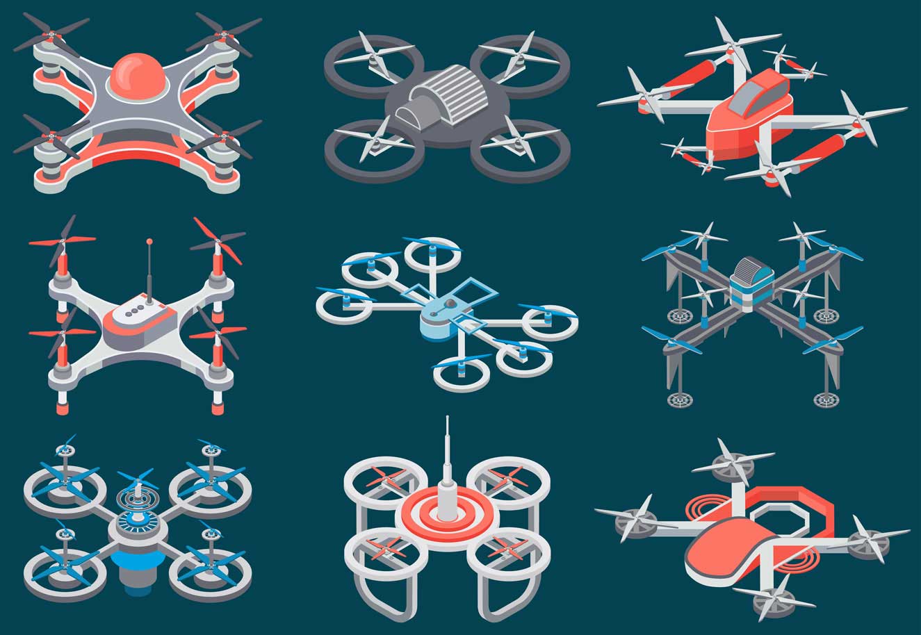 Modele dronów